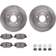 Purchase Top-Quality DYNAMIC FRICTION COMPANY - 6312-40100 - Rear Disc Brake Kit pa4