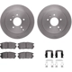 Purchase Top-Quality Rear Disc Brake Kit by DYNAMIC FRICTION COMPANY - 6312-47061 pa1