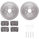 Purchase Top-Quality Rear Disc Brake Kit by DYNAMIC FRICTION COMPANY - 6312-75016 pa4