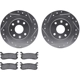 Purchase Top-Quality DYNAMIC FRICTION COMPANY - 7302-54099 - Rear Brake Rotor With Pads Kit pa1