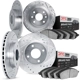 Purchase Top-Quality DYNAMIC FRICTION COMPANY - 7304-80015 - Front & Rear Disc Brake Kit pa2