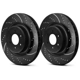 Purchase Top-Quality EBC BRAKE - S5KR1662 - Super Street Dimpled and Slotted Rear Brake Kit pa2