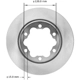 Purchase Top-Quality BENDIX GLOBAL - PRT5768 - Disc Brake Rotor pa1