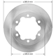 Purchase Top-Quality BENDIX GLOBAL - PRT5768 - Disc Brake Rotor pa2