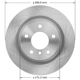 Purchase Top-Quality BENDIX GLOBAL - PRT6046 - Rear Disc Brake Rotor pa1