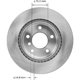 Purchase Top-Quality BENDIX GLOBAL - PRT6046 - Rear Disc Brake Rotor pa3