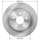 Purchase Top-Quality BENDIX GLOBAL - PRT6062 - Disc Brake Rotor pa3