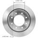 Purchase Top-Quality BENDIX GLOBAL - PRT6076 - Rear Disc Brake Rotor pa1