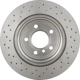 Purchase Top-Quality Rear Disc Brake Rotor by BREMBO - 09.9573.1X (1 Qty) pa4