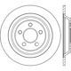 Purchase Top-Quality Rotor de frein à disque arrière par CENTRIC PARTS - 121.61111 pa5