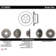 Purchase Top-Quality Rotor de frein à disque arrière par CENTRIC PARTS - 121.66036 pa1