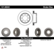 Purchase Top-Quality Rotor de frein à disque arrière par CENTRIC PARTS - 121.66043 pa3