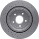 Purchase Top-Quality DYNAMIC FRICTION COMPANY - 624-47035 - Rear Disc Brake Rotor pa1
