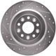 Purchase Top-Quality DYNAMIC FRICTION COMPANY - 631-54088L - Rear Disc Brake Rotor pa1