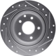 Purchase Top-Quality DYNAMIC FRICTION COMPANY - 631-67050L - Rear Disc Brake Rotor pa5