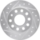 Purchase Top-Quality Rear Disc Brake Rotor by DYNAMIC FRICTION COMPANY - 631-74033L pa1