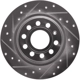 Purchase Top-Quality DYNAMIC FRICTION COMPANY - 631-74055L - Rear Disc Brake Rotor pa3