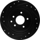 Purchase Top-Quality Rear Disc Brake Rotor by DYNAMIC FRICTION COMPANY - 633-67050R pa1