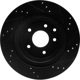 Purchase Top-Quality DYNAMIC FRICTION COMPANY - 633-67055L - Rear Disc Brake Rotor pa2