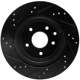Purchase Top-Quality DYNAMIC FRICTION COMPANY - 633-67055R - Rear Disc Brake Rotor pa2
