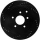 Purchase Top-Quality DYNAMIC FRICTION COMPANY - 633-67089L - Rear Disc Brake Rotor pa1