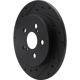 Purchase Top-Quality DYNAMIC FRICTION COMPANY - 633-76083L - Rear Disc Brake Rotor pa5