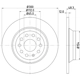 Purchase Top-Quality HELLA PAGID - 355119481 - Disc Brake Rotor (Pack of 2) pa4