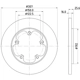 Purchase Top-Quality HELLA PAGID - 355122781 - Disc Brake Rotor (Pack of 2) pa4