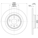 Purchase Top-Quality Rear Disc Brake Rotor (Pack of 2) by HELLA PAGID - 355126991 pa1