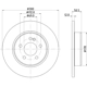 Purchase Top-Quality Rear Disc Brake Rotor by HELLA PAGID - 355134512 pa1