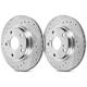 Purchase Top-Quality POWER STOP - AR85195XPR - Evolution Drilled Slotted & Zinc Plated Rotors pa2