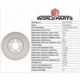 Purchase Top-Quality Rear Disc Brake Rotor by WORLDPARTS - WS1-153072 pa7