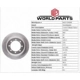 Purchase Top-Quality Rotor de frein à disque arrière par WORLDPARTS - WS1-154200 pa10