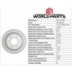Purchase Top-Quality Rear Disc Brake Rotor by WORLDPARTS - WS1-155084 pa10