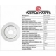 Purchase Top-Quality Rear Disc Brake Rotor by WORLDPARTS - WS1-155133 pa10