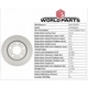 Purchase Top-Quality Rotor de frein à disque arrière par WORLDPARTS - WS1-634515 pa7