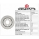 Purchase Top-Quality Rotor de frein à disque arrière par WORLDPARTS - WS1-634947 pa7