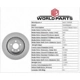 Purchase Top-Quality Rotor de frein à disque arrière par WORLDPARTS - WS1-734320 pa13