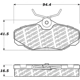 Purchase Top-Quality Rear Disc Pads by CENTRIC PARTS - 500.06100 pa1
