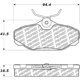 Purchase Top-Quality Rear Disc Pads by CENTRIC PARTS - 500.06100 pa6