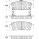 Purchase Top-Quality CENTRIC PARTS - 500.06720 - Rear Disc Brake Pad Set pa6