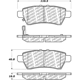 Purchase Top-Quality Rear Disc Pads by CENTRIC PARTS - 500.11010 pa1