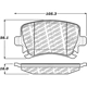 Purchase Top-Quality Plaquettes de freins arrière by CENTRIC PARTS - 500.11080 pa8