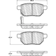 Purchase Top-Quality Rear Disc Pads by CENTRIC PARTS - 500.13540 pa3