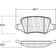 Purchase Top-Quality Rear Disc Pads by CENTRIC PARTS - 500.13580 pa2