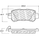 Purchase Top-Quality Rear Disc Pads by CENTRIC PARTS - 500.16240 pa2