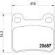 Purchase Top-Quality Rear Disc Pads by HELLA PAGID - 355007351 pa15