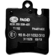 Purchase Top-Quality HELLA PAGID - 355008451 - Rear Disc Pads pa13