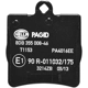 Purchase Top-Quality Rear Disc Pads by HELLA PAGID - 355008461 pa17