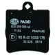 Purchase Top-Quality Rear Disc Pads by HELLA PAGID - 355008461 pa5